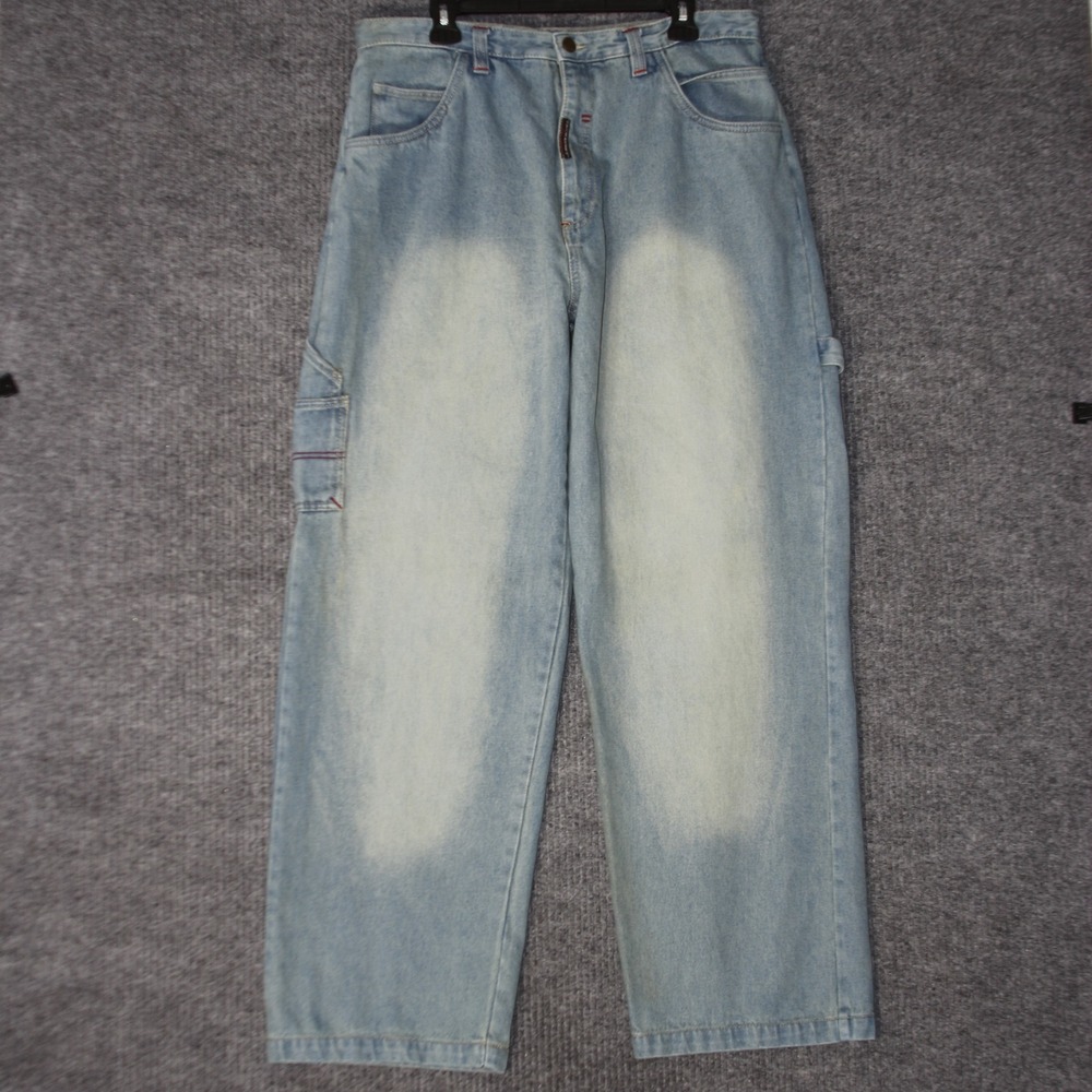 Vintage Akademiks Jeans Mens 38 Blue Baggy‎ Carpenter Skate Y2K Hip Hop